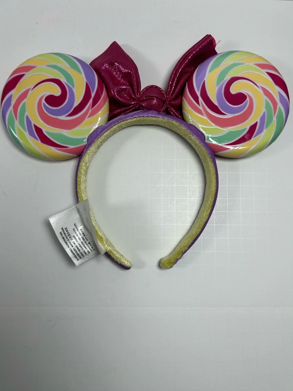Disney Parks Minnie Ears Headband PinkBow Lollipop